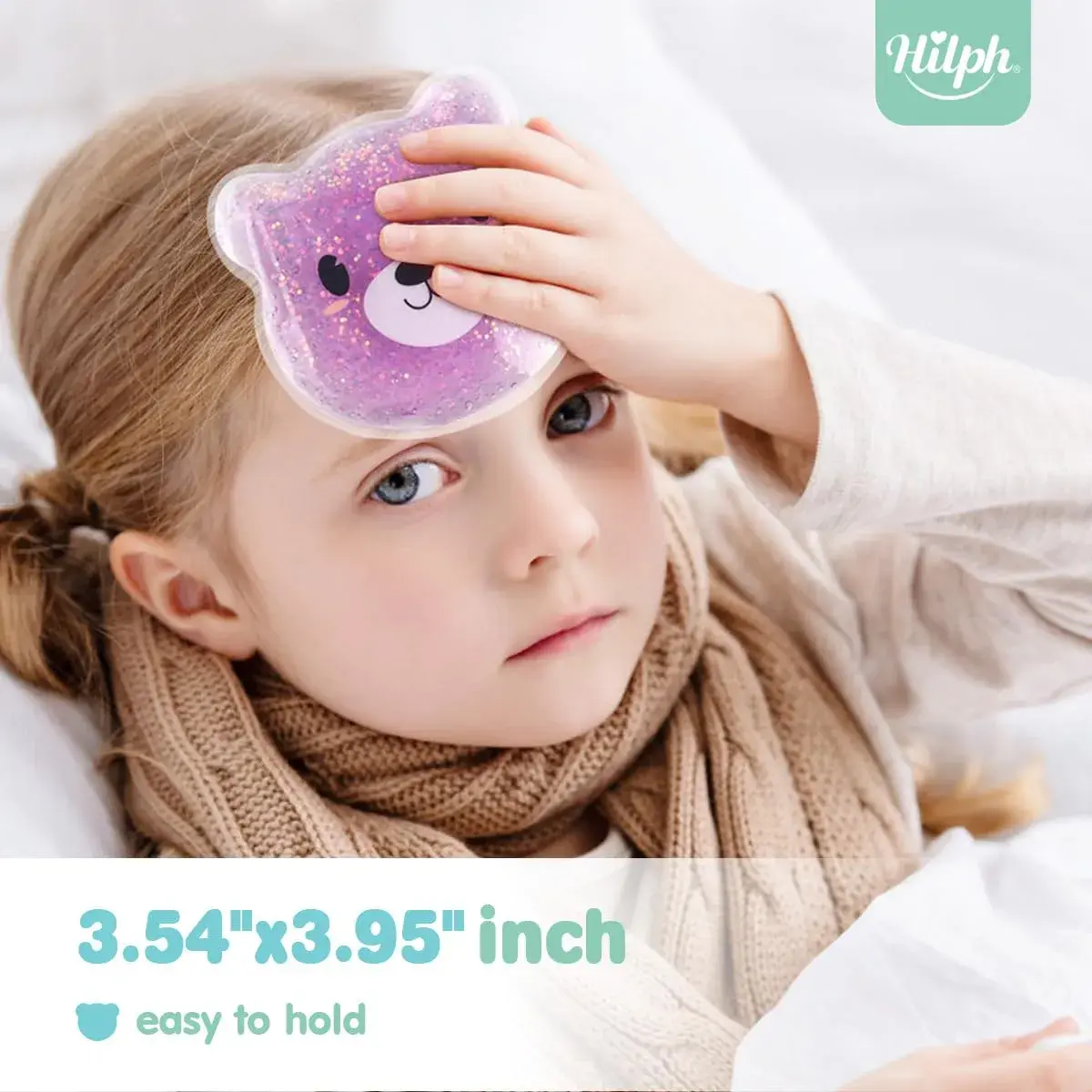 Hilph Kids Ice Packs for Boo Boos, 3 Bear Ice Packs, 11.5cm (4.52" X 4.52") | Reusable Gel Packs for Pain Relief - view 2