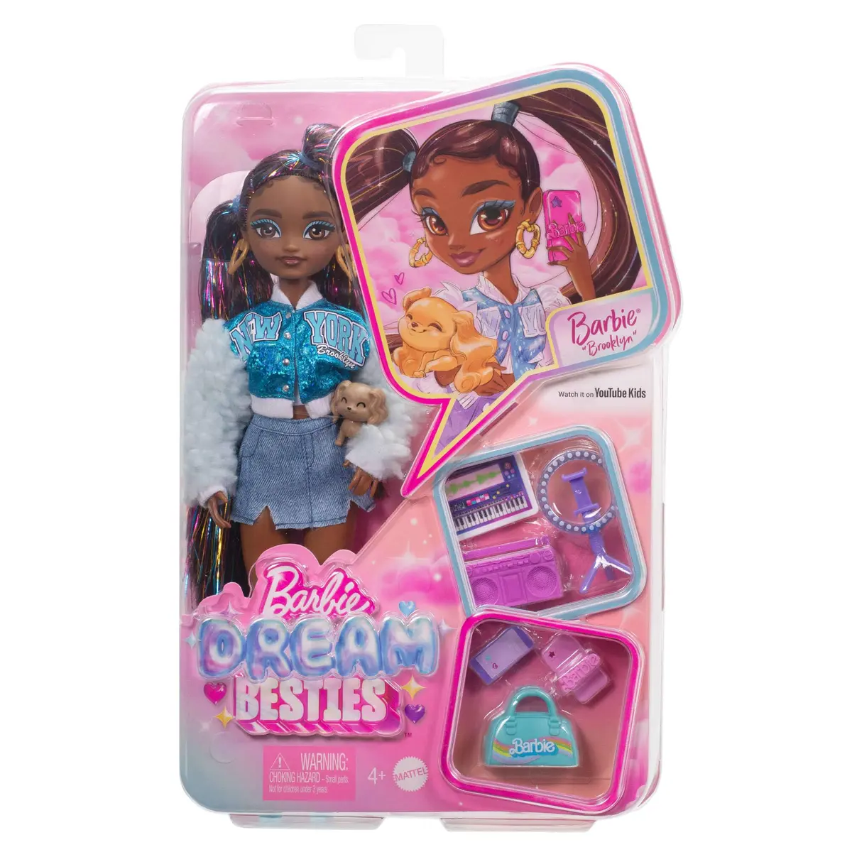 Barbie Dream Besties Barbie 'Brooklyn' Doll Playset with Music Accessories | Ages 4+ - view 6