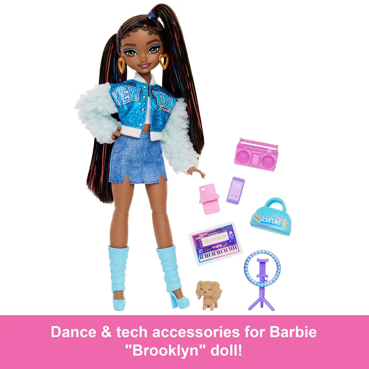 Barbie Dream Besties Barbie 'Brooklyn' Doll Playset with Music Accessories | Ages 4+ - view 3