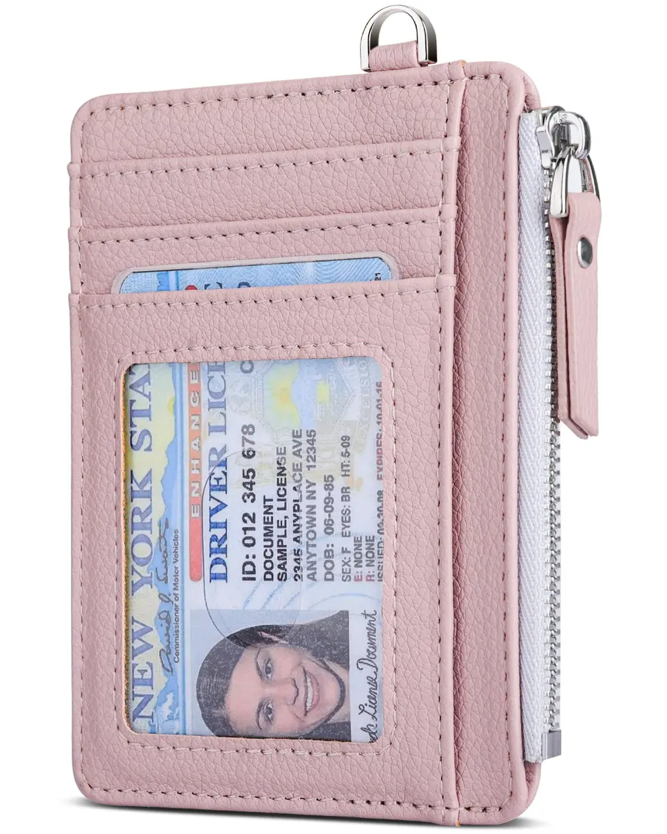 Teskyer Slim RFID Wallet for Women, Small Card Holder with Zip Pocket | Compact, RFID Blocking & Stylish - main product image