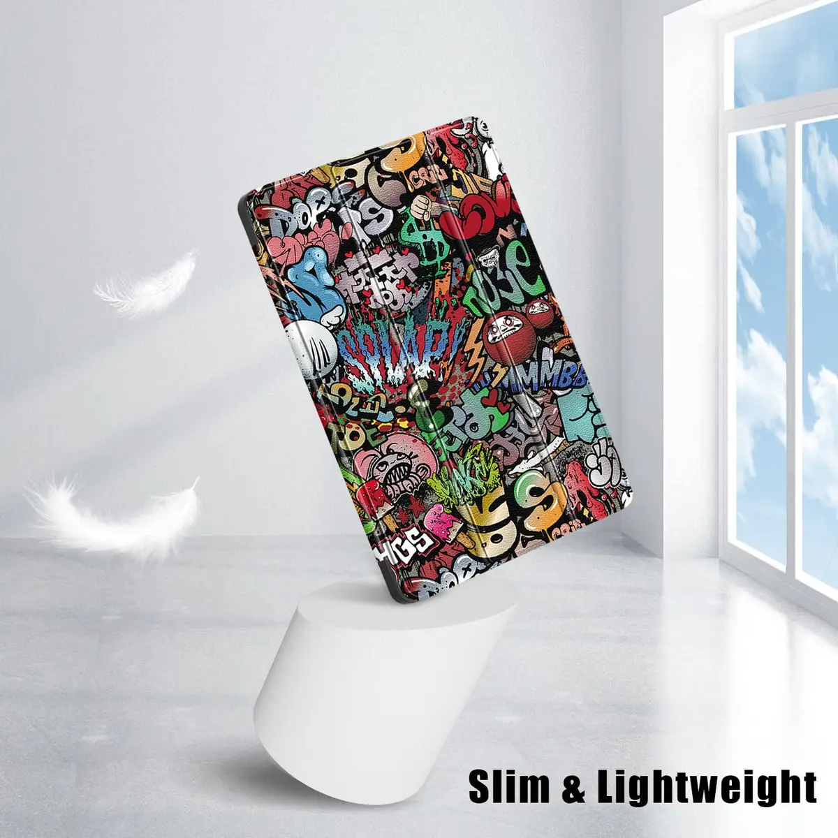 DingGuagua Case for Xiaomi Redmi Pad SE 11 inch Shockproof Cover | Auto Wake/Sleep, Transparent Back, Graffiti Design - view 6