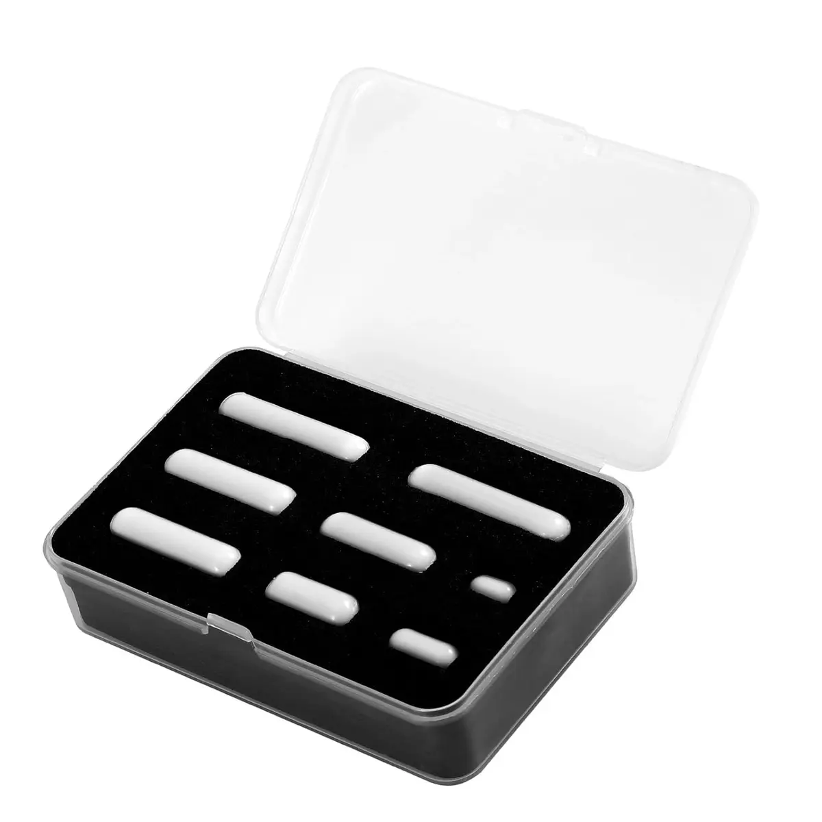 AYINLAB PTFE Magnetic Stir Bar Set 8pcs (10mm-35mm) | Lab Stirring Rods for Magnetic Stirrers - main product image