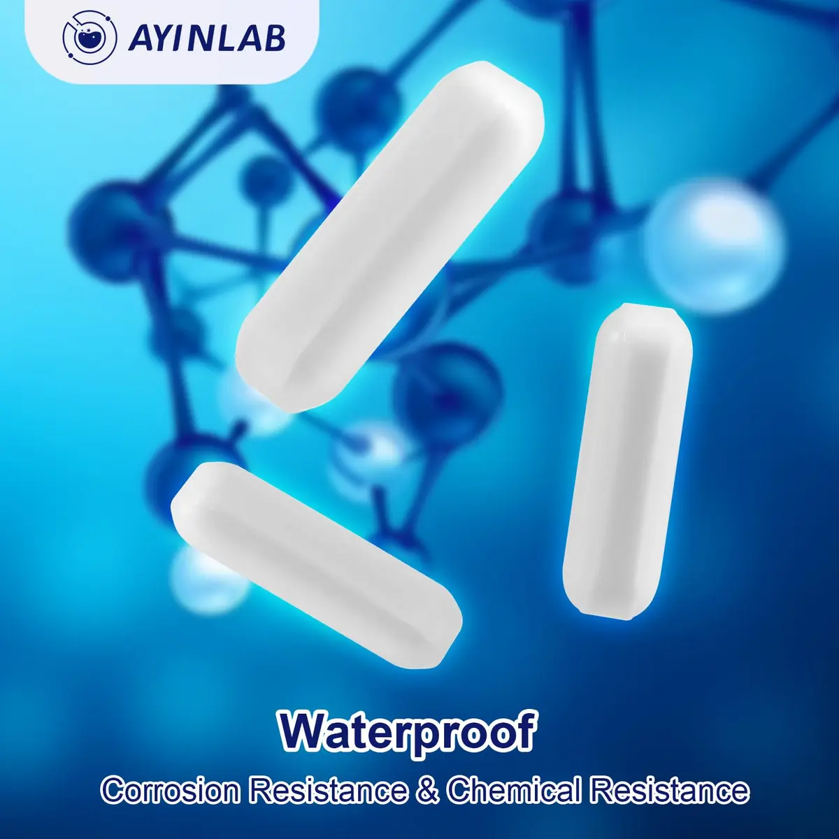 AYINLAB PTFE Magnetic Stir Bar Set 8x30mm (8pcs) | Chemical-Resistant Lab Stirring Rods - view 7