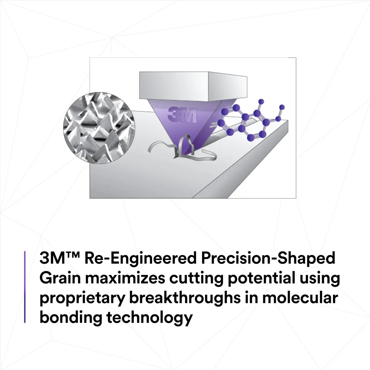3M Cubitron 3 Cut and Grind Wheel, 36+, T27, 9 in x 1/8 in x 7/8 in, Longer Life - view 4