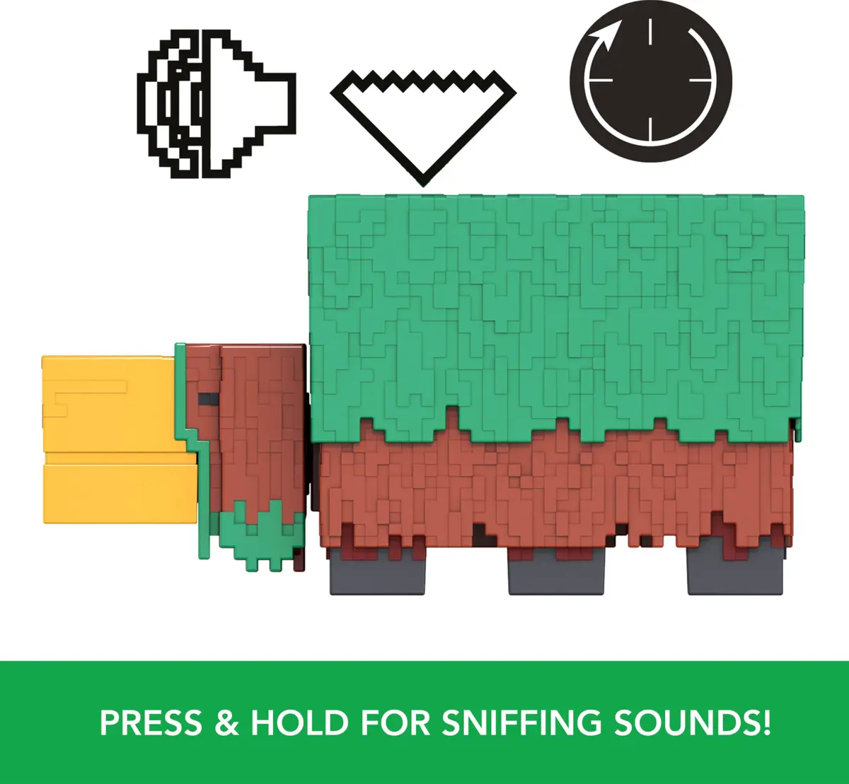 Mattel Minecraft Sniffer Action Figure 3.25-inch | Game-Accurate Sounds & Pixelated Design - view 5