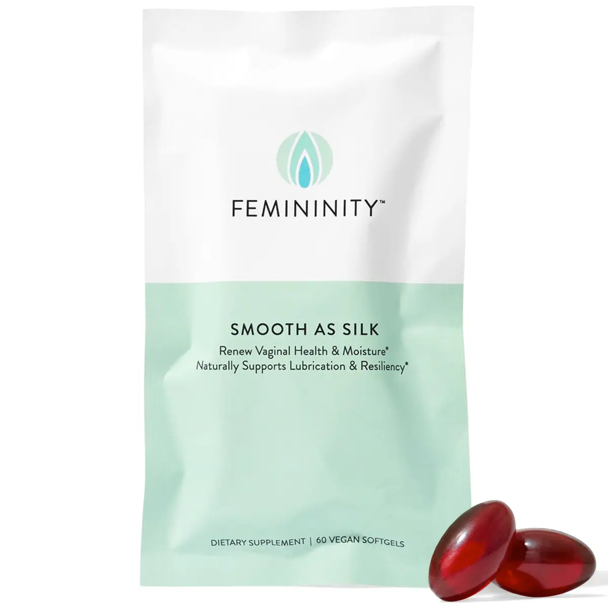 Femininity Softgels for Vaginal Dryness 60 Softgels | Omega 7 & Essential Fatty Acids Support - main product image