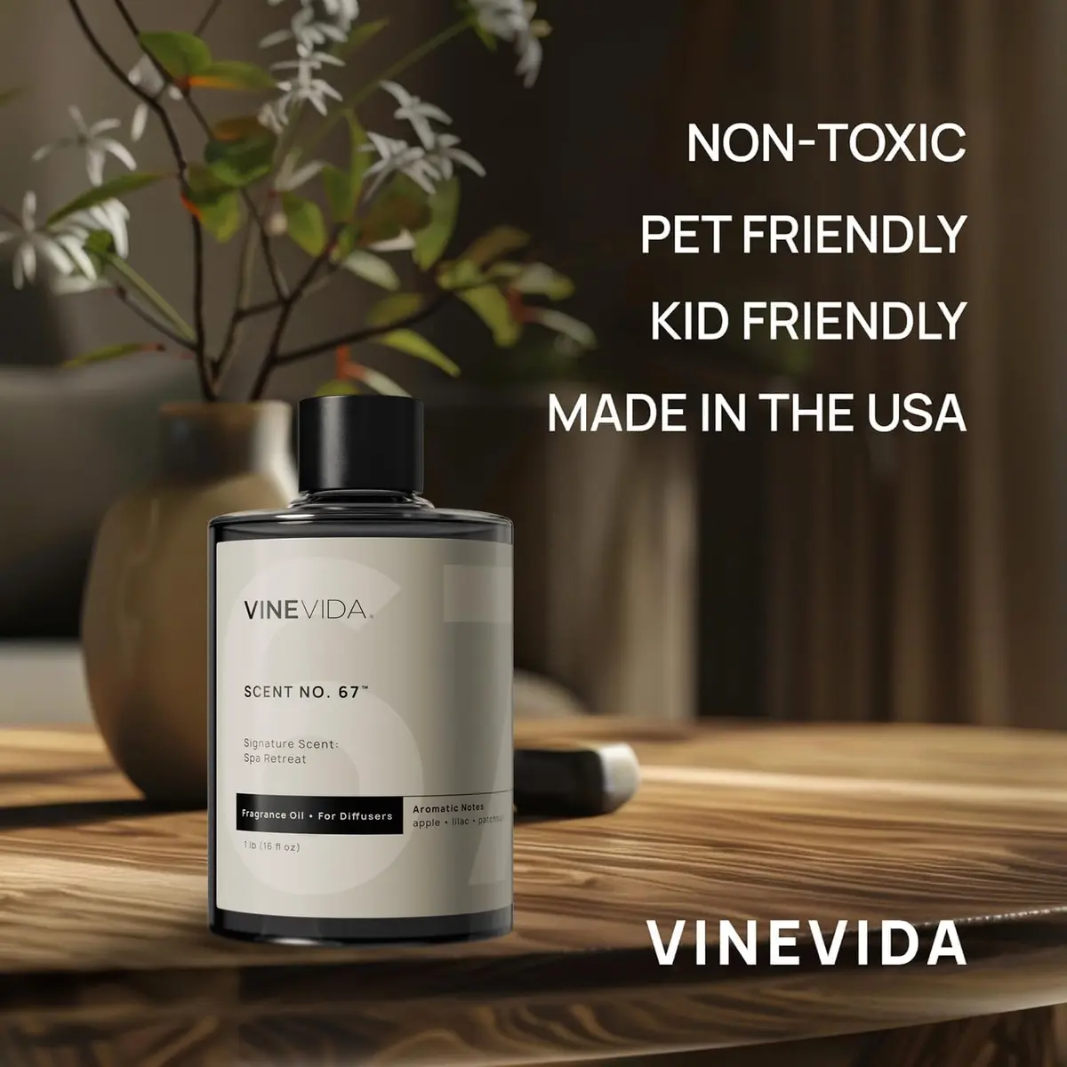 VINEVIDA Spa Retreat Fragrance Oil 16 Fl Oz | Essential Oil for Diffusers & Room Spray - view 5