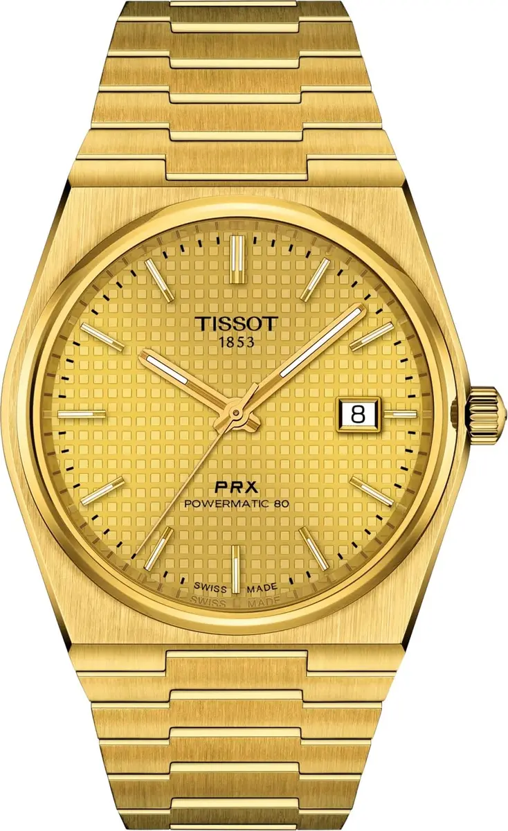 Tissot PRX Swiss Automatic Men’s Watch 40mm Champagne Dial | Water-Resistant 100m - main product image