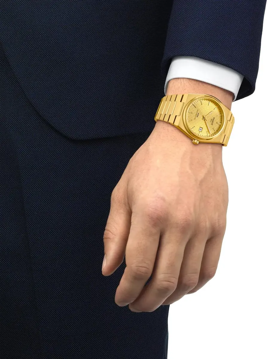 Tissot PRX Swiss Automatic Men’s Watch 40mm Champagne Dial | Water-Resistant 100m - view 3