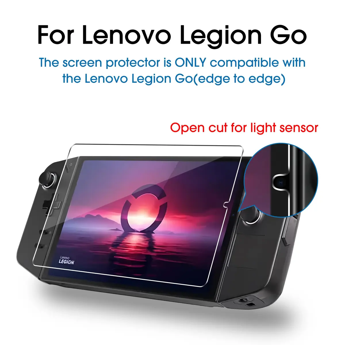 amFilm Screen Protector for Lenovo Legion Go 8.8'' Handheld 2023 | 2-Pack Tempered Glass Screen Guard - view 2