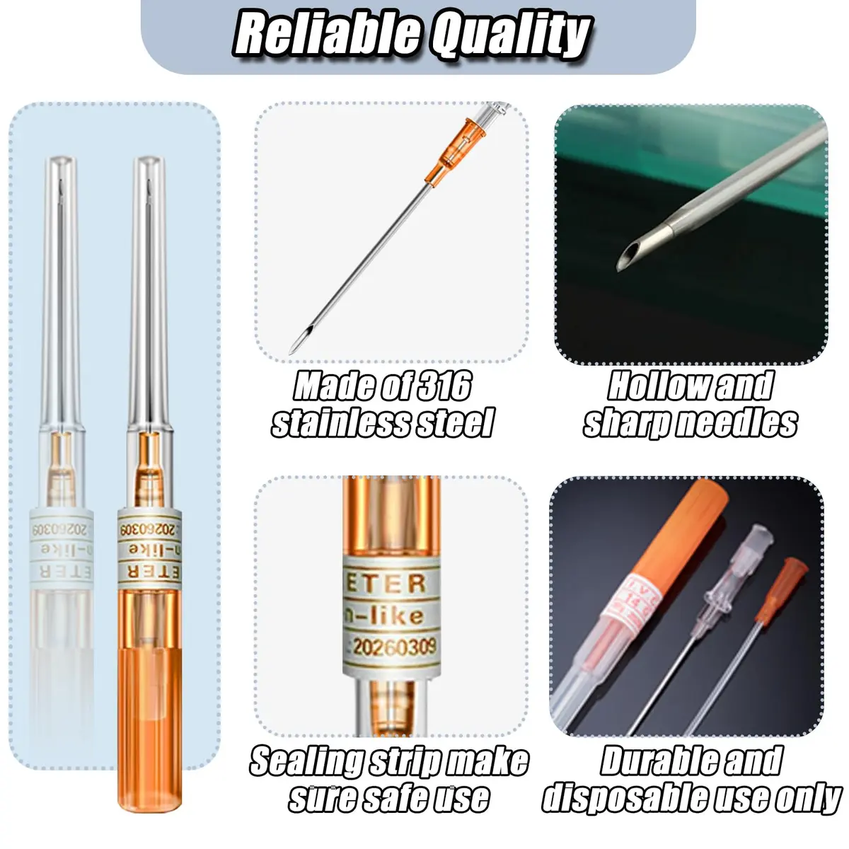 YONGDA Catheter Piercing Needles 14G 10pcs | Stainless Steel, Safe & Precise - view 2