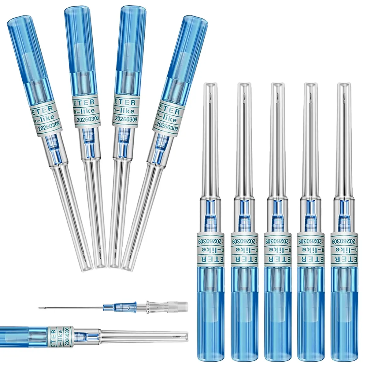 YONGDA Catheter Piercing Needles 22G | Disposable Stainless Steel Needles for Jewelry Piercing in India - main product image
