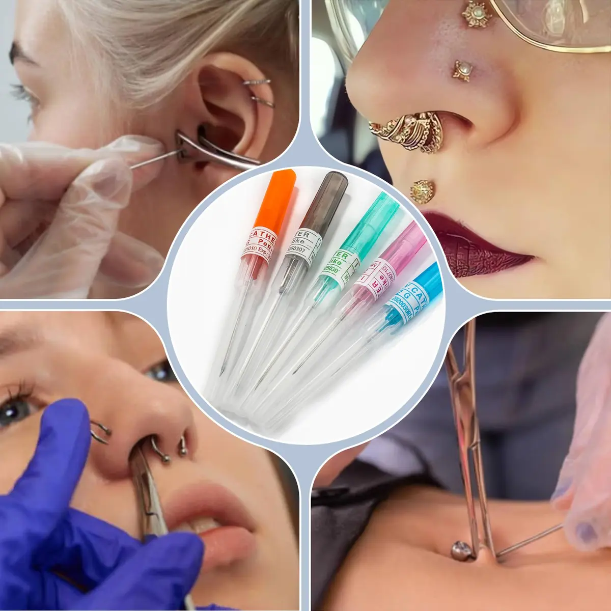 YONGDA Catheter Piercing Needles 22G | Disposable Stainless Steel Needles for Jewelry Piercing in India - view 6