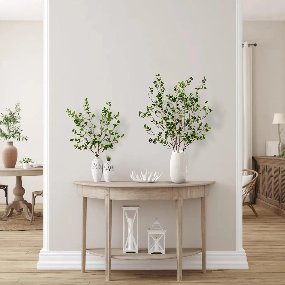 Sggvecsy Artificial Ficus Branches 43’’ | Realistic Greenery for Home & Office - view 2