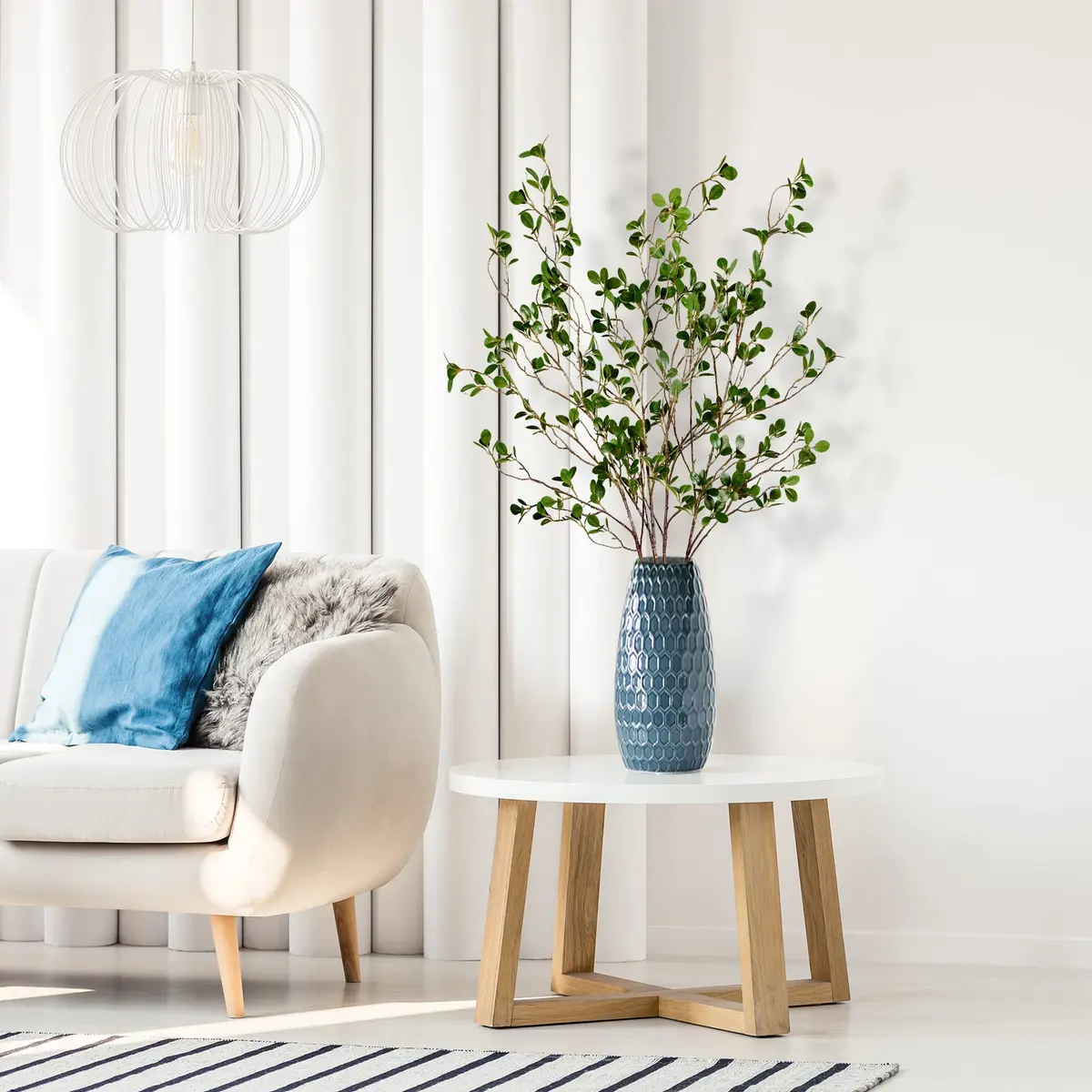 Sggvecsy Artificial Ficus Branches 43’’ | Realistic Greenery for Home & Office - view 4