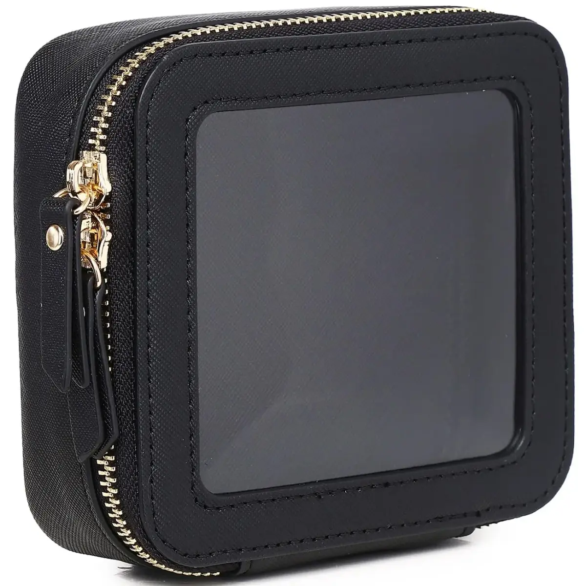 Pinkmik A/Black MINI Clear Makeup Bag - TSA Approved Travel Cosmetic Case - main product image