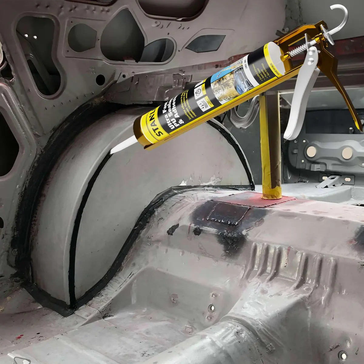 STANLEY S360 Seam Sealer Automotive 12 Pack | Ultra Fast Cure, Flexible & Durable, Gray - view 4