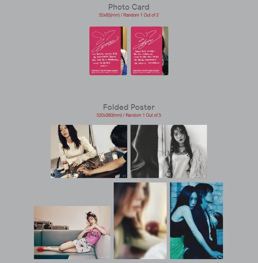 cokodive Taeyeon To. X 5th Mini Album C Ver. | Limited Edition CD & Poster (70-120 chars) - view 4