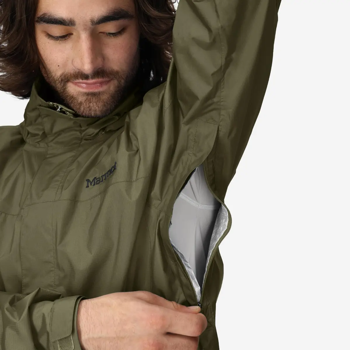 Marmot PreCip Eco Lightweight Waterproof Rain Jacket Large | Breathable & Eco-Friendly - view 8