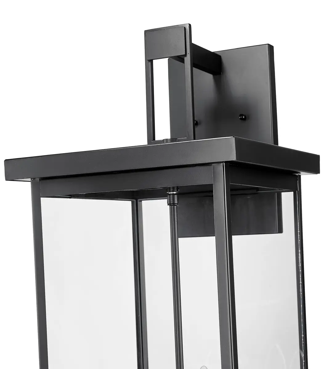 ML Lighting Barkeley Collection 27" Modern Four Bulb Wall Sconce | Anti-Rust Powder Coat Black - view 5