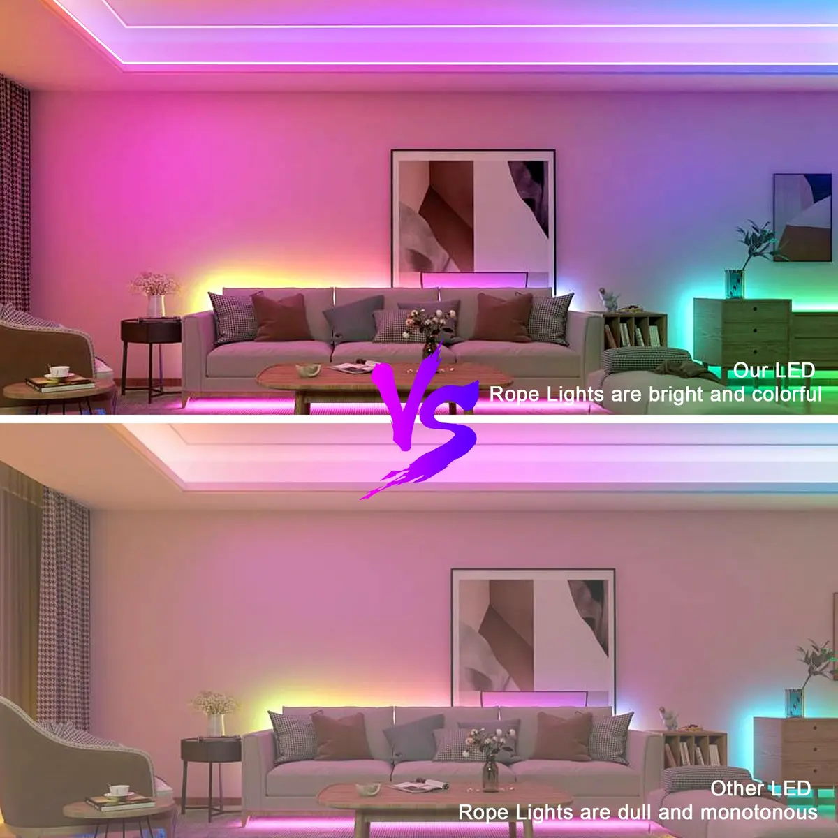 Nexillumi Neon LED Rope Lights 32.8FT | Waterproof RGB Strip for Bedroom & Outdoors - view 3