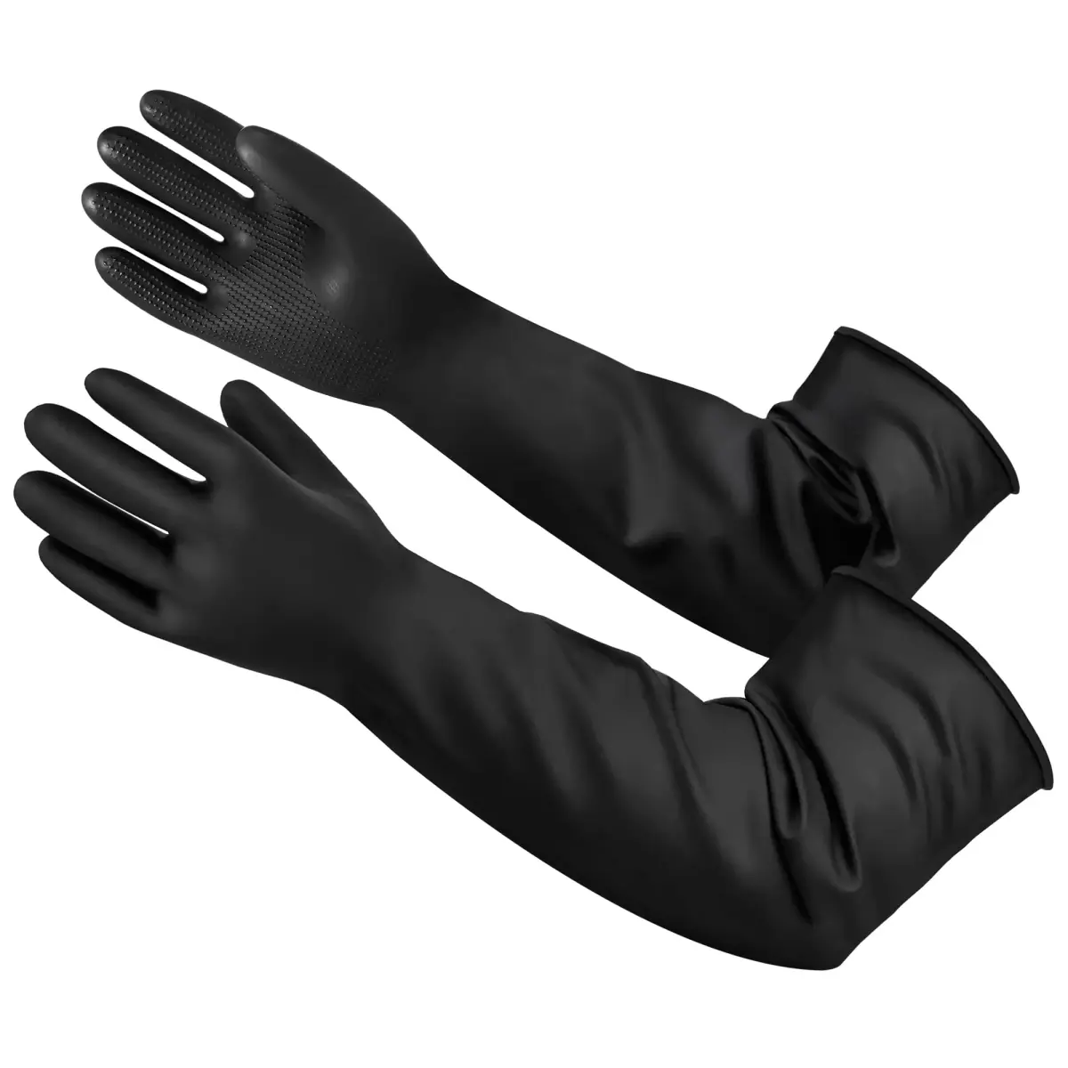 Nobgum 22-inch Chemical Resistant Latex Gloves | Heavy Duty Industrial Safety Work Gauntlets for Men - main product image