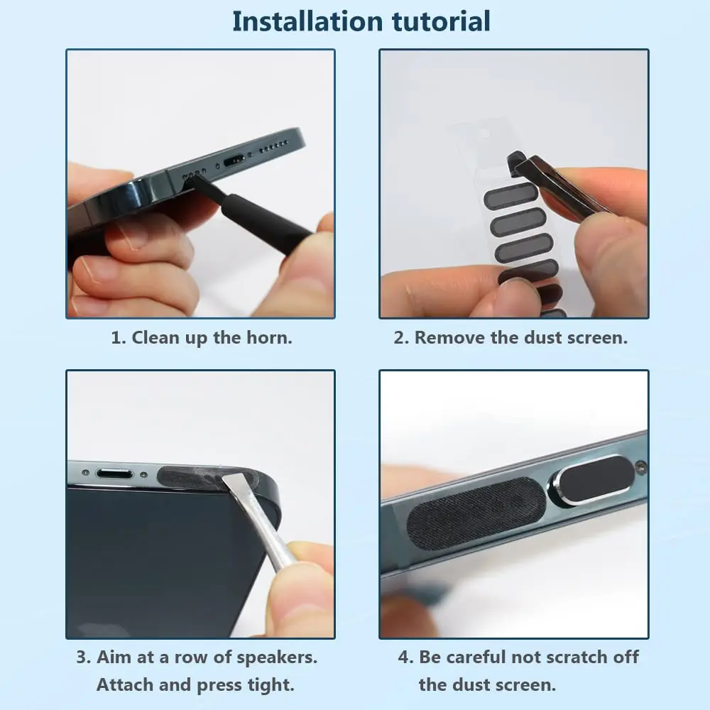 Limvory USB C Dust Plug & Phone Speaker Cover | Anti Dust & Water Protection - view 9