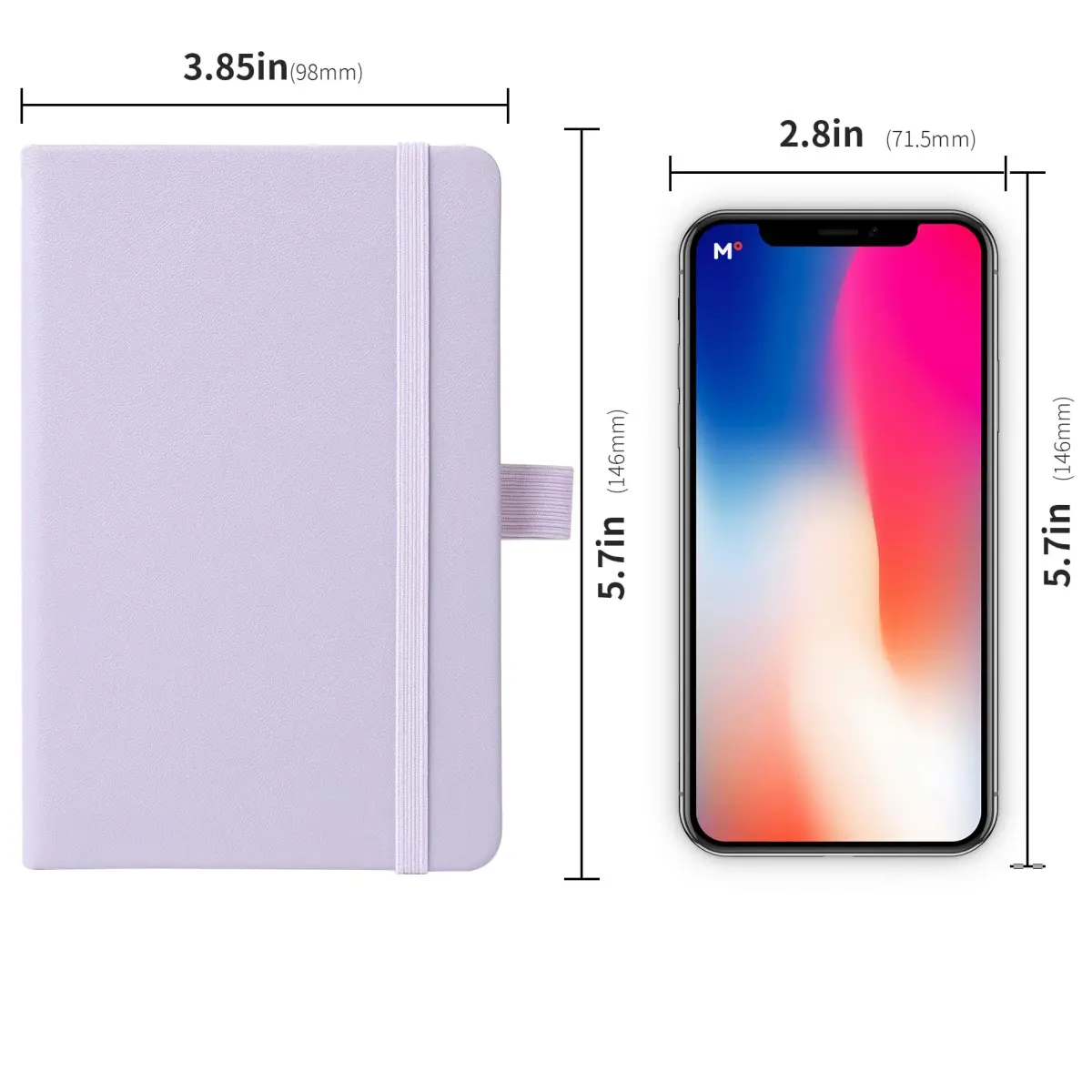 Animusphere Purple 2Pack Pocket Notebook Journal 10.2cm x 14.5cm (4" x 5.7") | Authentic USA Import - view 5
