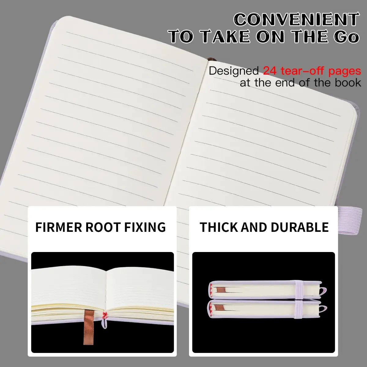 Animusphere Purple 2Pack Pocket Notebook Journal 10.2cm x 14.5cm (4" x 5.7") | Authentic USA Import - view 3