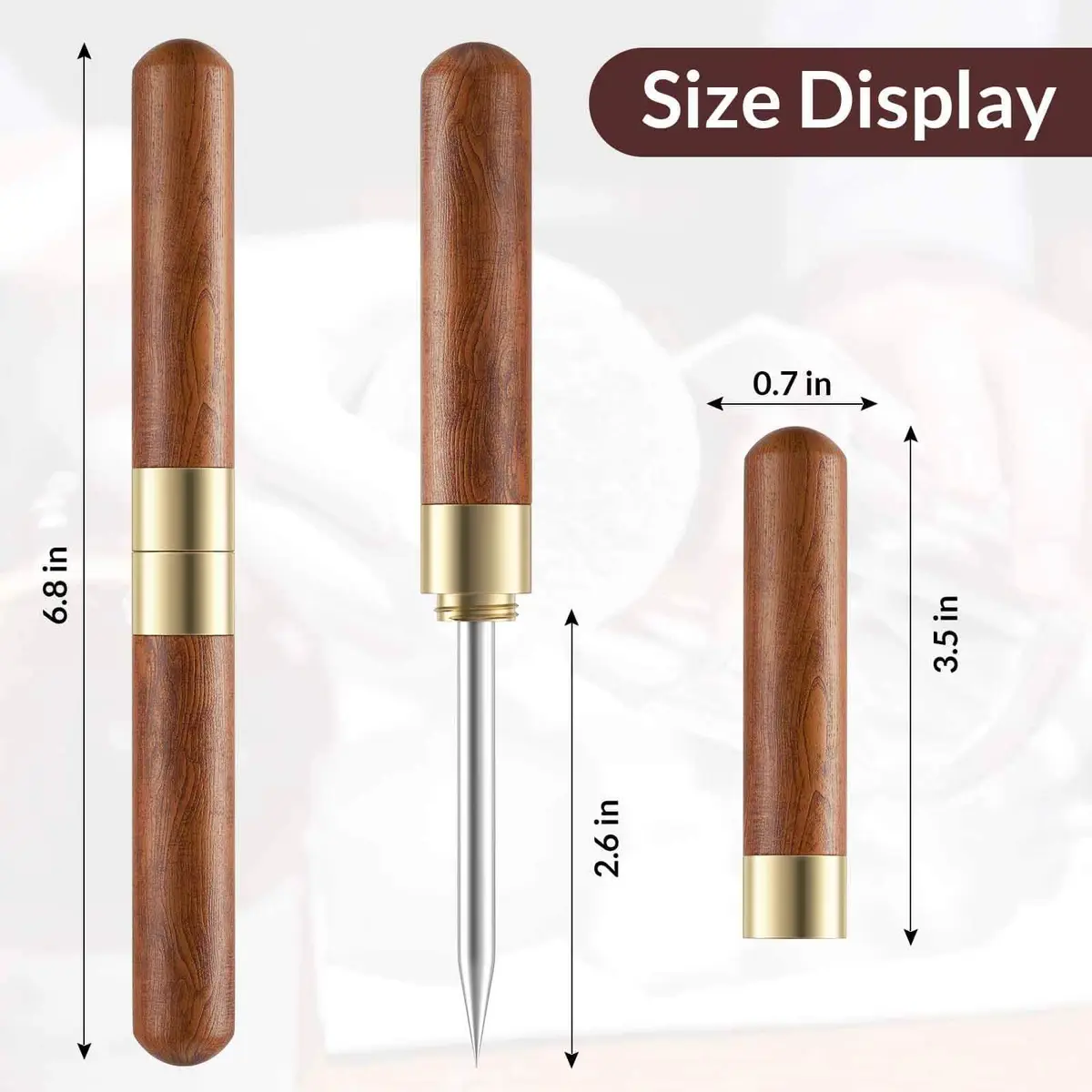 Rerdeim Stainless Steel Ice Pick 7in | Non-Slip Handle for Kitchen & Bar (70-120c) - view 6
