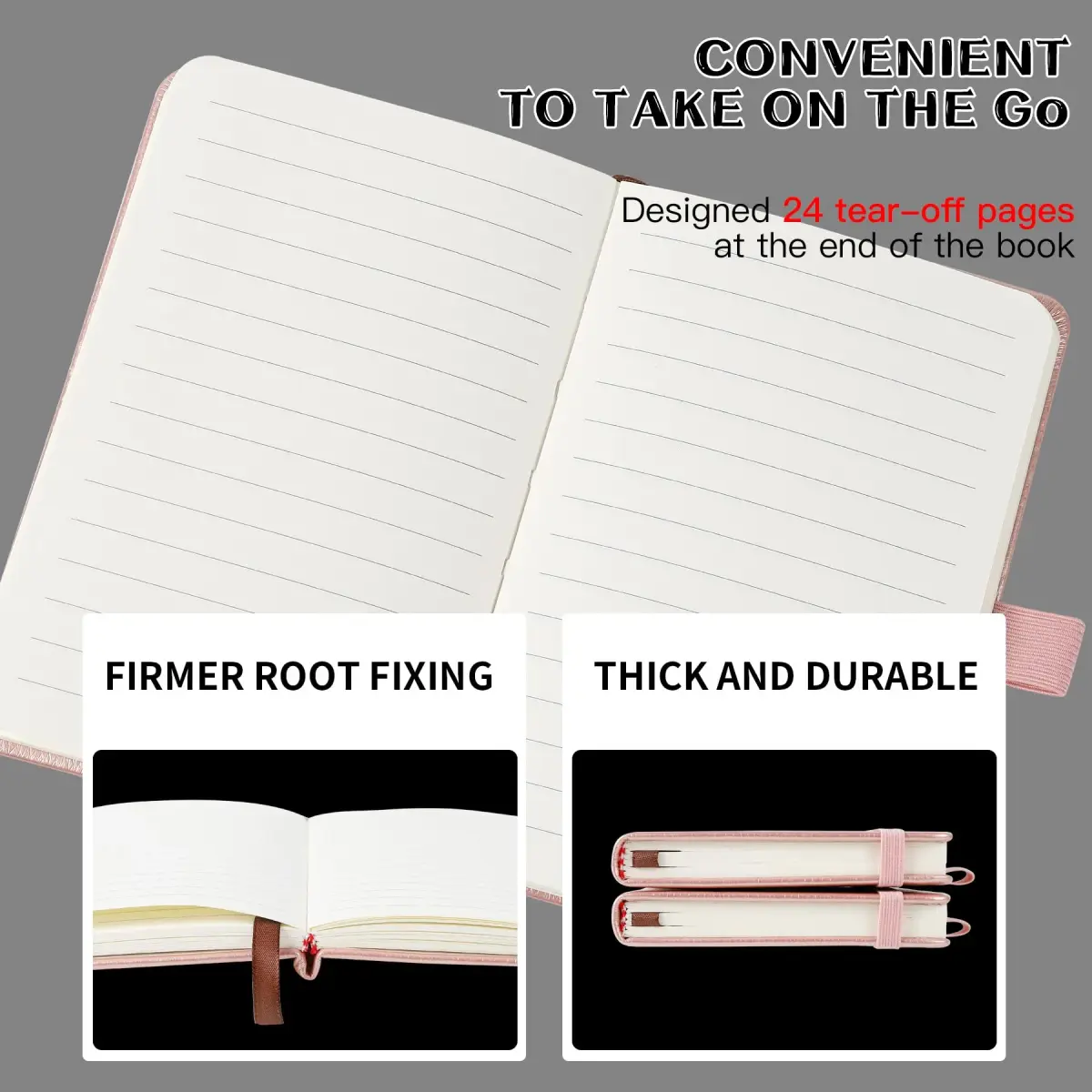 Animusphere 2-Pack Pocket Notebook Small Journal 10.2cm x 14.5cm (4" x 5.7") 200 Pages | Authentic USA Import - view 3