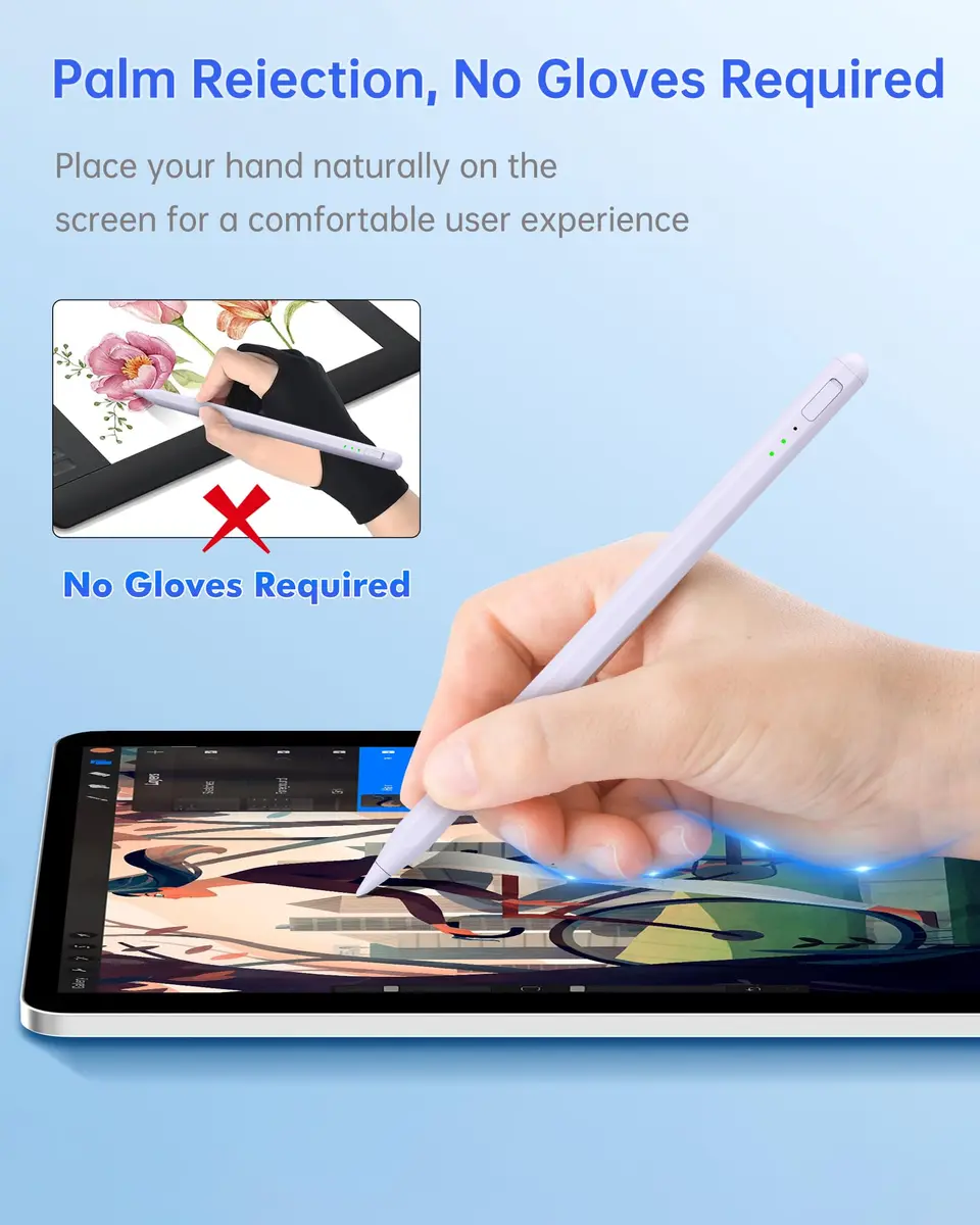 UOGIC Stylus Pen for iPad with Fast Charging & Palm Rejection | Rechargeable, Magnetic, Precise (70-120 chars) - view 5