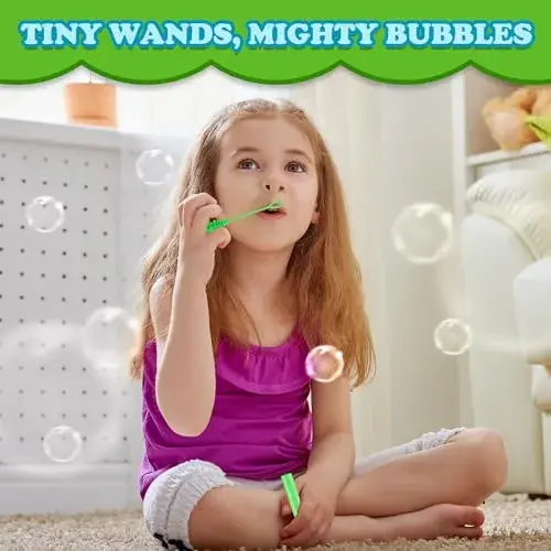 Leetous Donut Bubble Wands 20-Pack | Mini Bubble Toy for Toddlers & Kids Party Favors - view 3