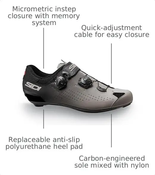 Sidi Cycling Shoes Genius 10 Carbon Sole | Men's Road Bike Shoes for Racing & Leisure - view 3