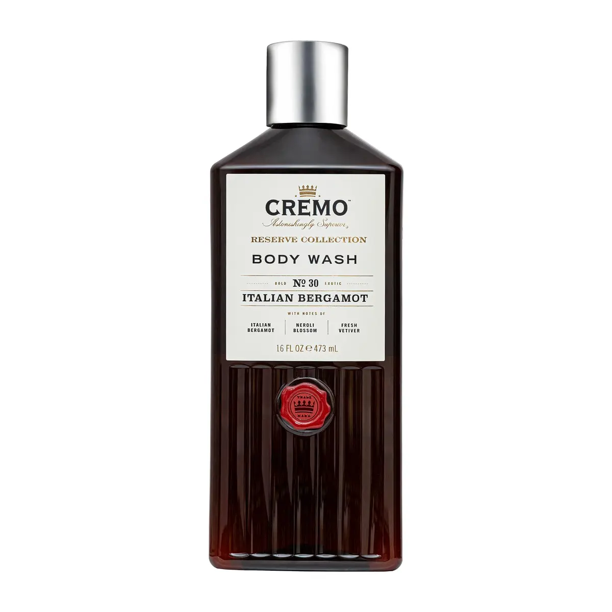 Cremo Body Wash for Men, Italian Bergamot, 16 Fl Oz | Moisturizing & Rich Lather - main product image