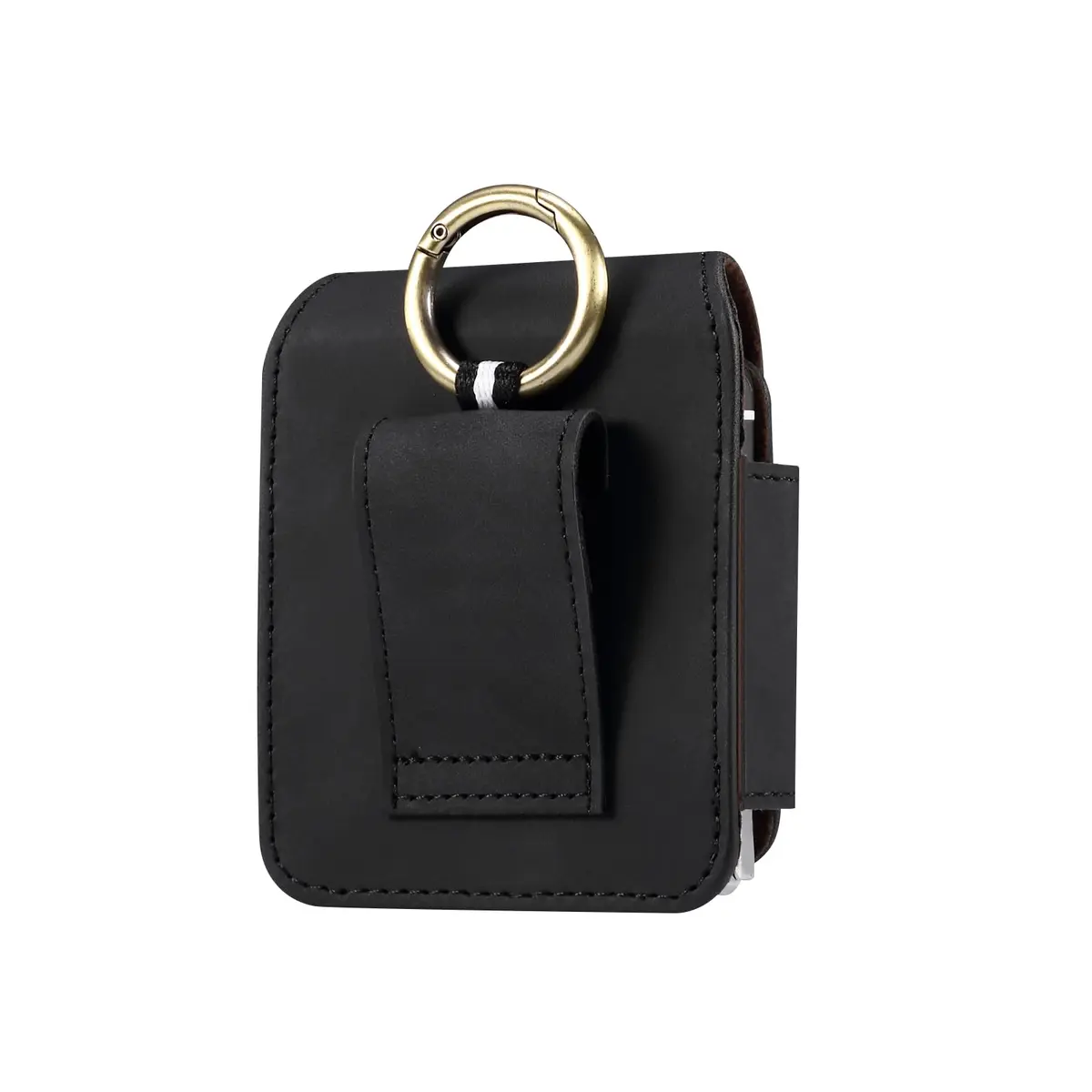 ZZ HZYISIDA Black Cell Phone Holster Pouch with Belt Clip for Motorola Razr+ 2025 & Samsung Galaxy Z Flip 7 (Nylon) - view 2