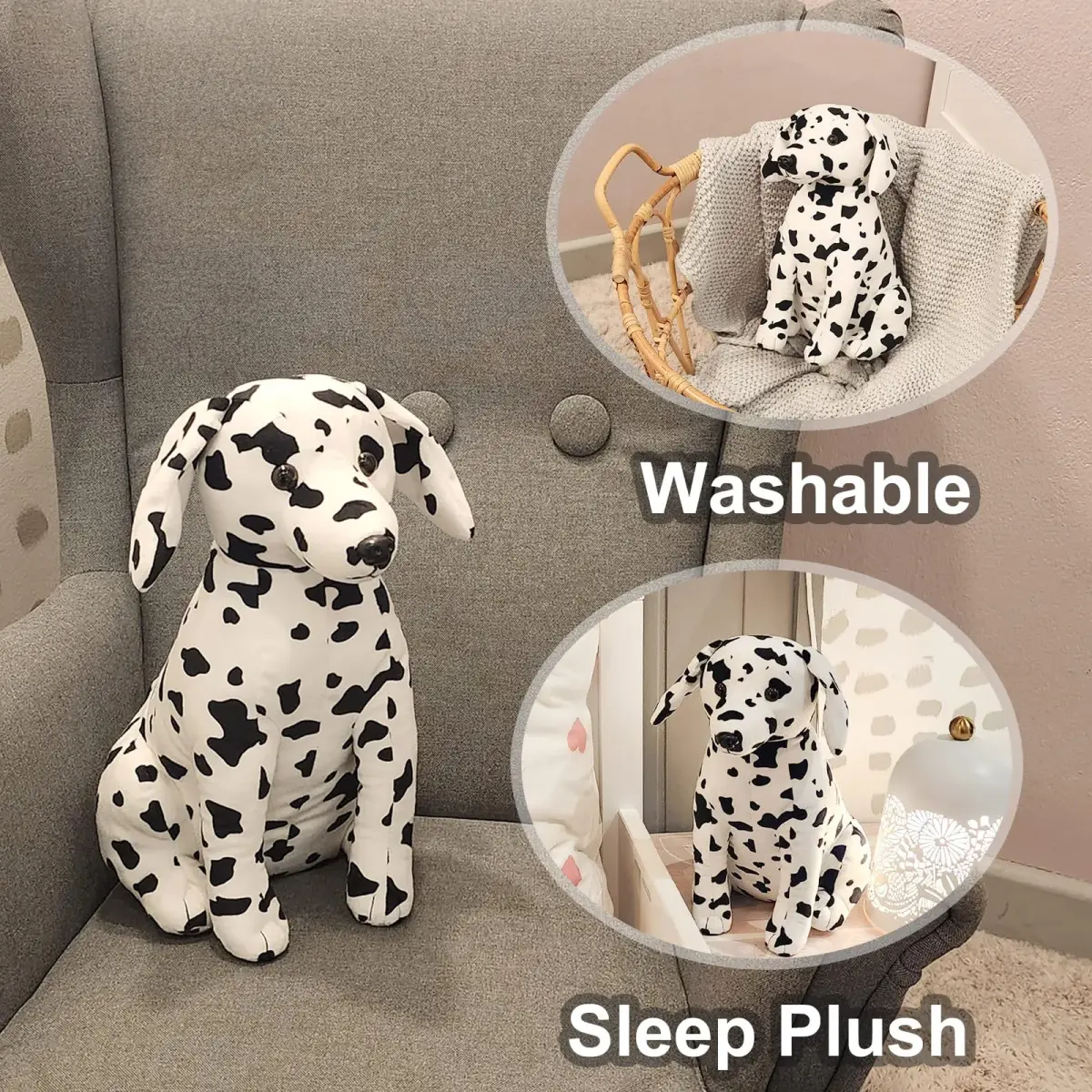 WEIGEDU Dalmatian Stuffed Animal Plush Toy 30.48 cm (12 inches) | ASTM-Tested Educational Toy - view 2