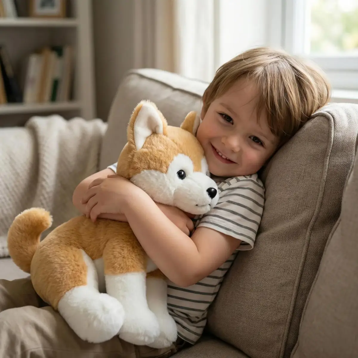 WEIGEDU Japanese Akita Shiba Stuffed Animal Plush Toy 33cm (13 inches) | ASTM-Tested Non-Toxic Toy - view 2