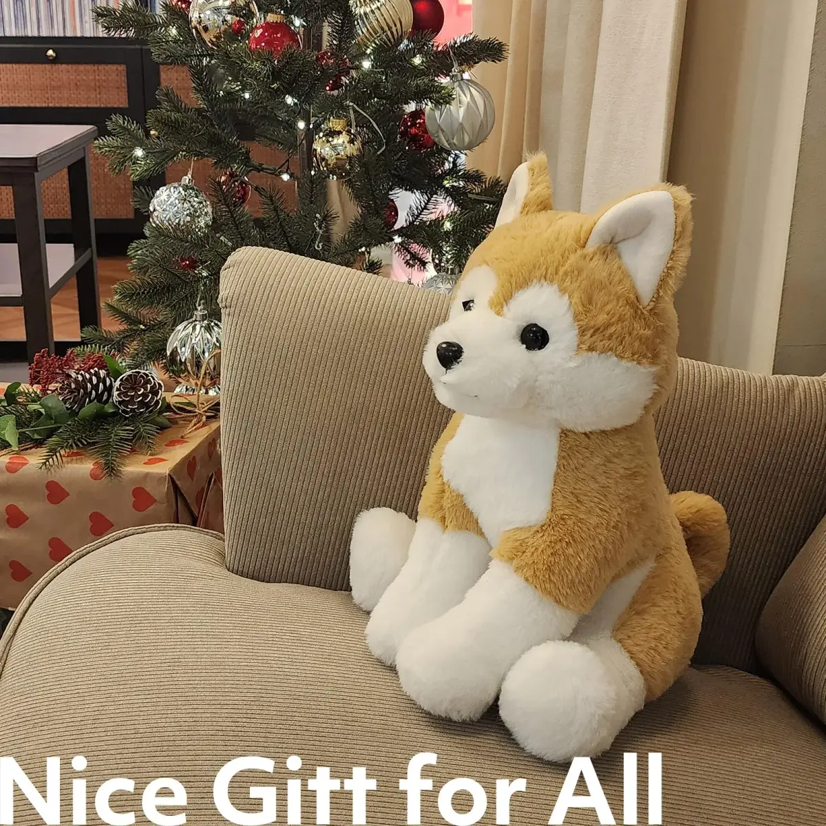 WEIGEDU Japanese Akita Shiba Stuffed Animal Plush Toy 33cm (13 inches) | ASTM-Tested Non-Toxic Toy - view 3