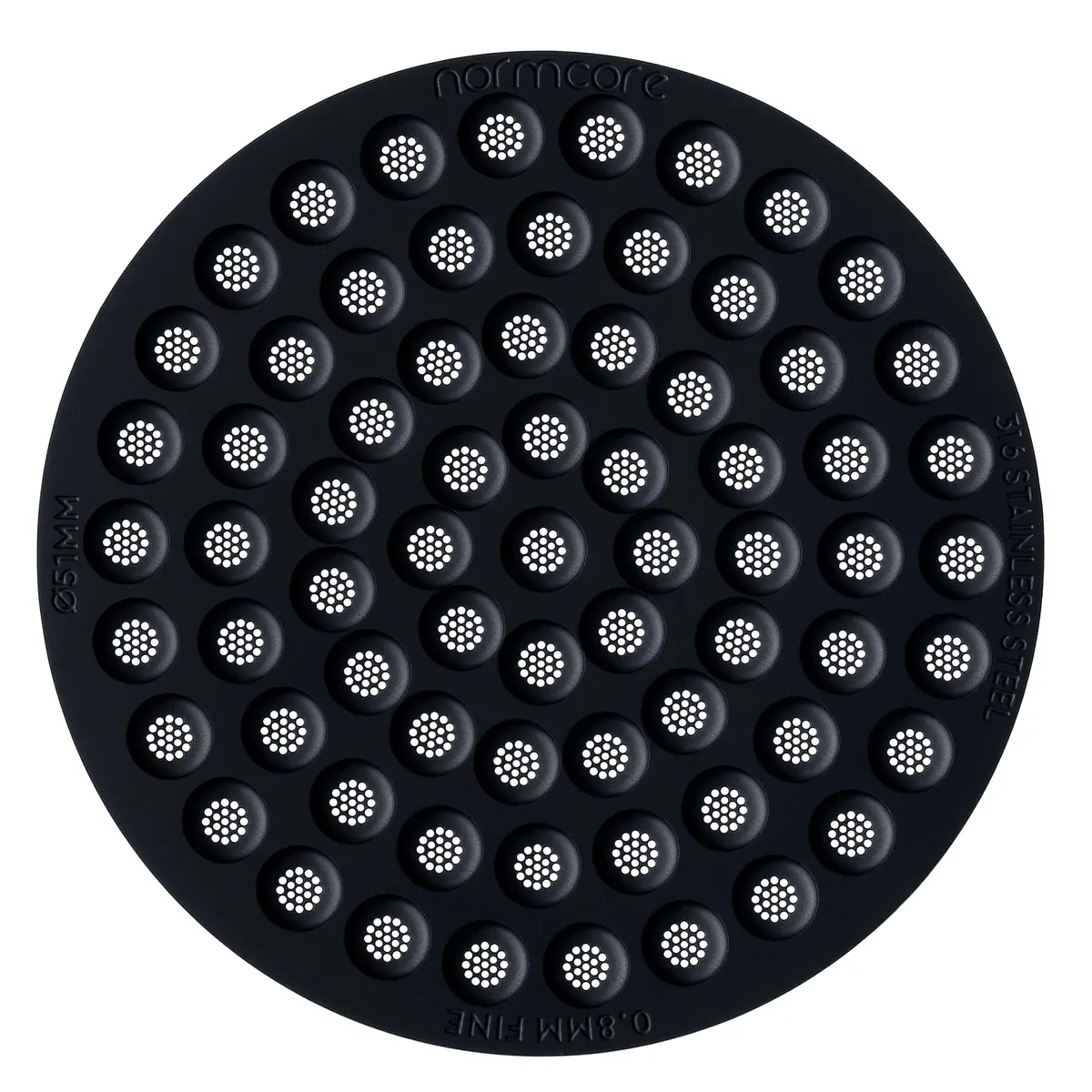 Normcore 51mm Puck Screen, 0.8mm Thickness | Reusable Metal Filter for 51mm Portafilter Basket - main product image