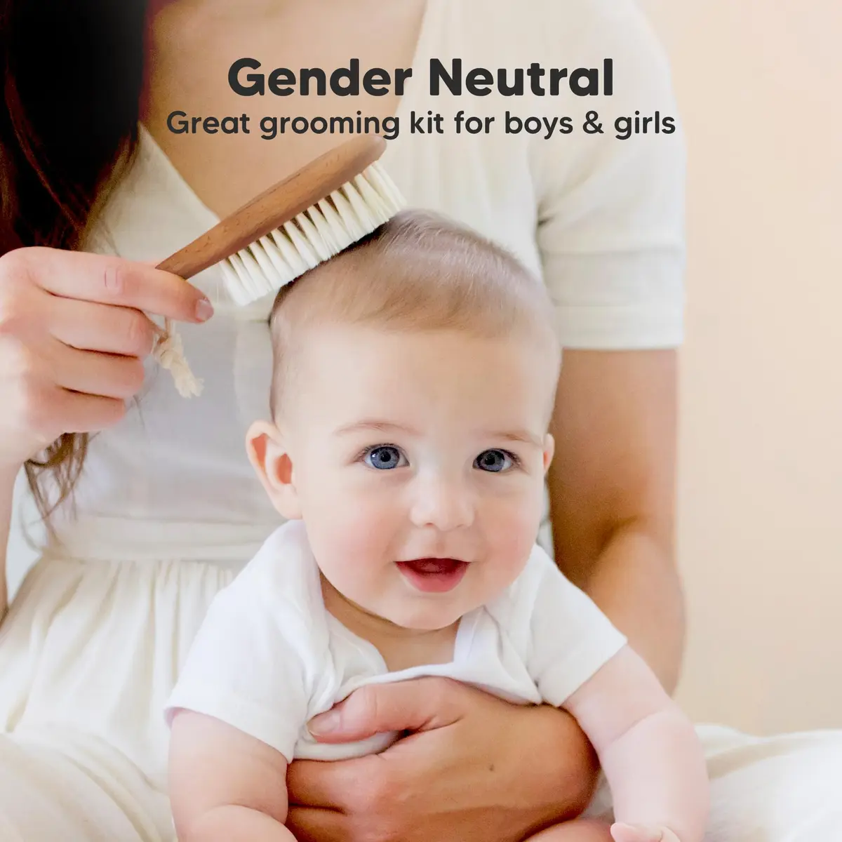 KeaBabies Wooden Baby Hair Brush for Toddler Infant Cradle Cap | Gentle Goat Hair - view 8