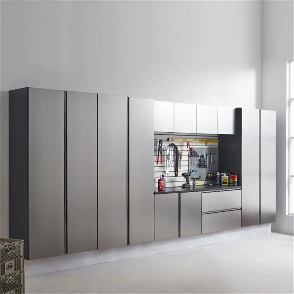 Klair Living Nova Series Wood Base Drawer Wall Mounted Garage Cabinet in Metallic Gray (32 in W x 24 in H x 20 in D) - view 9