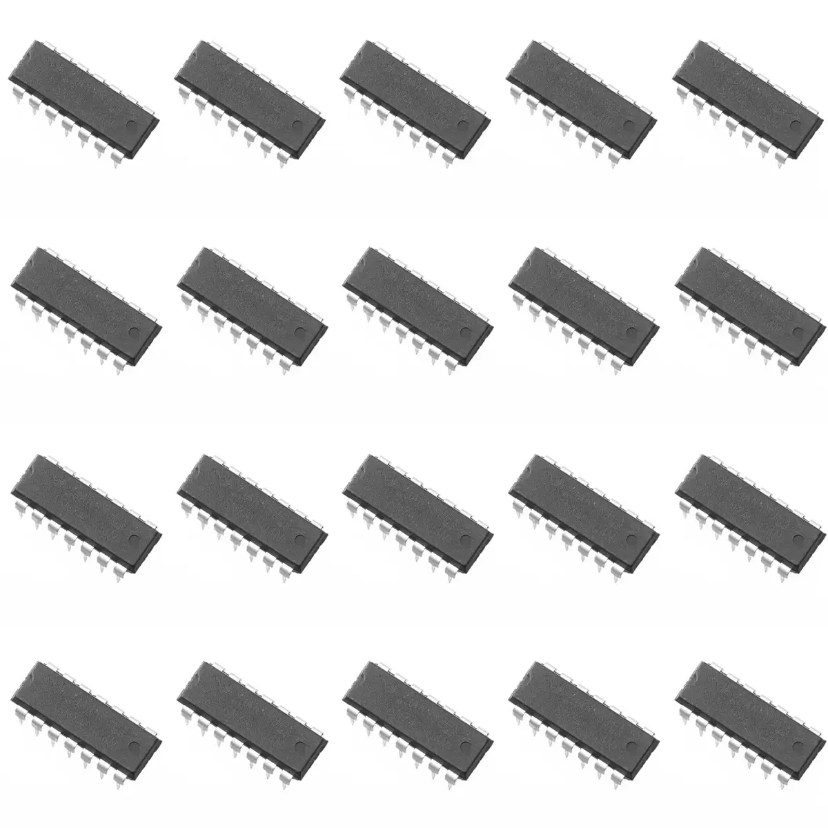 Bridgold 20pcs SN74LS04N Hex Inverter Gate IC DIP14 | Low Power Bipolar Logic - main product image