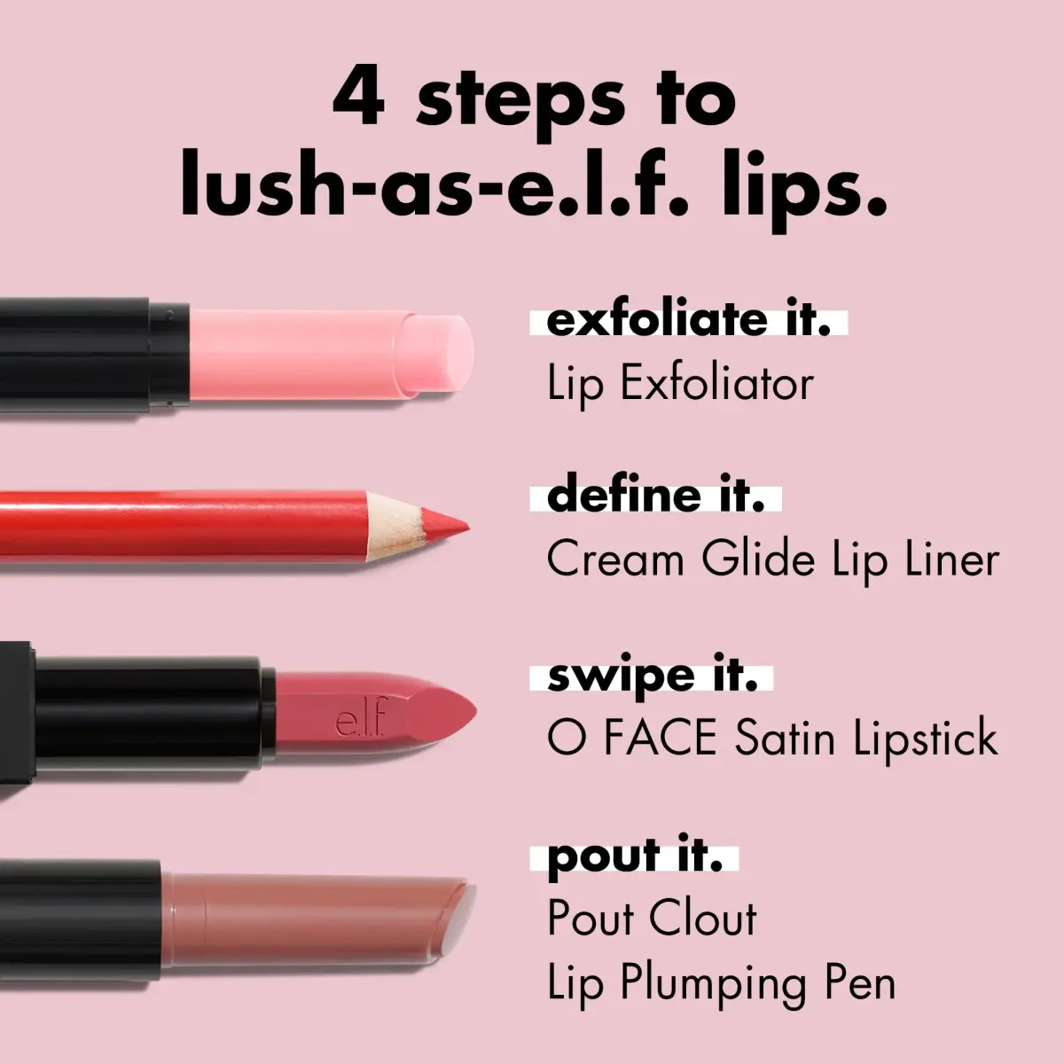 e.l.f. Cream Glide Lip Liner, Plum & Get It, 0.03 oz (0.85 g) | Smooth Semi-Matte Finish - view 6