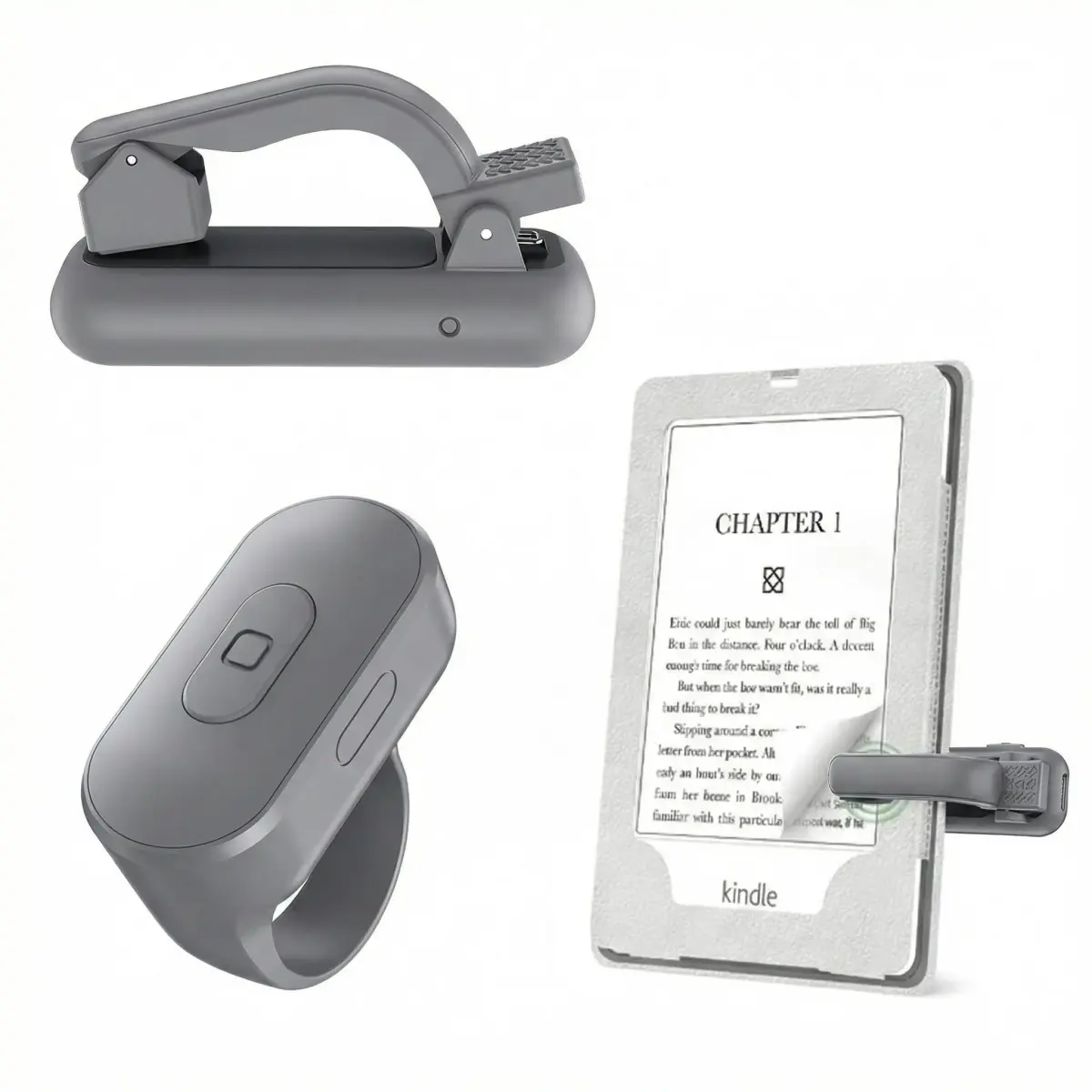 Locthal Page Turner Remote Control for Kindle & Kobo eReaders | 2.5g Lithium Polymer Battery - main product image