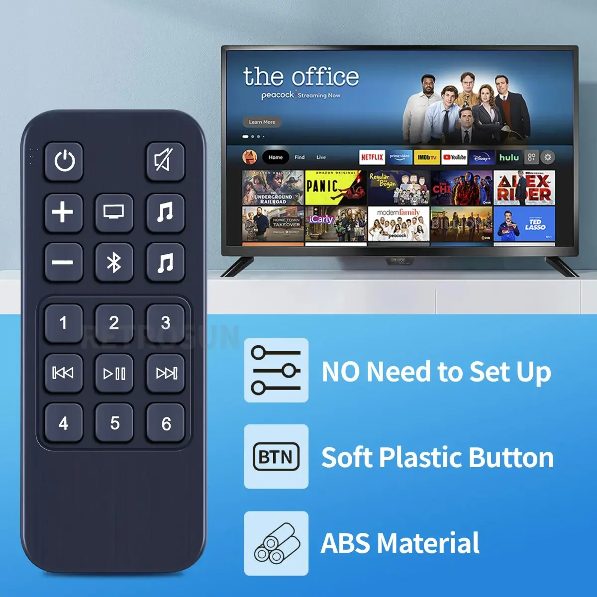 RETROSUN Replacement Remote Control for Bose Smart Sound Bar 900 500 | Infrared Connectivity, 8m Range - view 4
