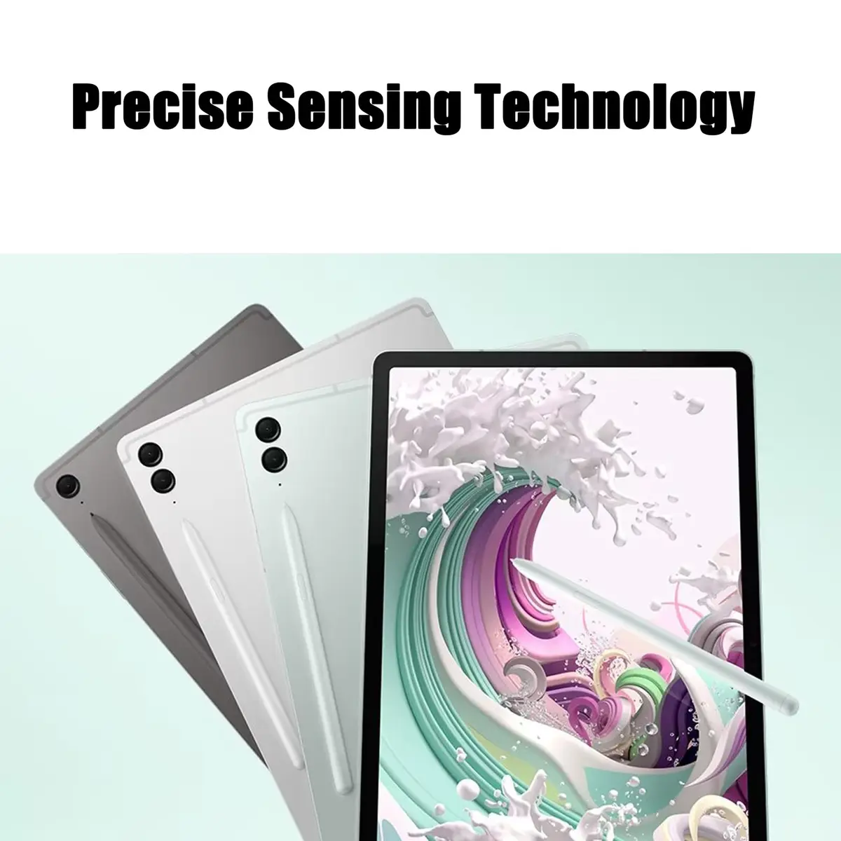 Alovexiong Galaxy Tab S9 FE Stylus Pen for Samsung Galaxy Tab S9 FE /S9 FE Plus, Green | 4096 Pressure Levels, Natural Feel - view 4