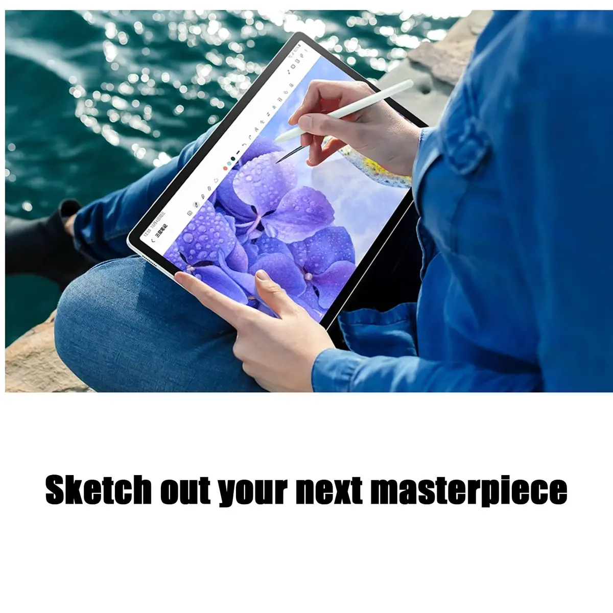Alovexiong Galaxy Tab S9 FE Stylus Pen for Samsung Galaxy Tab S9 FE /S9 FE Plus, Green | 4096 Pressure Levels, Natural Feel - view 5