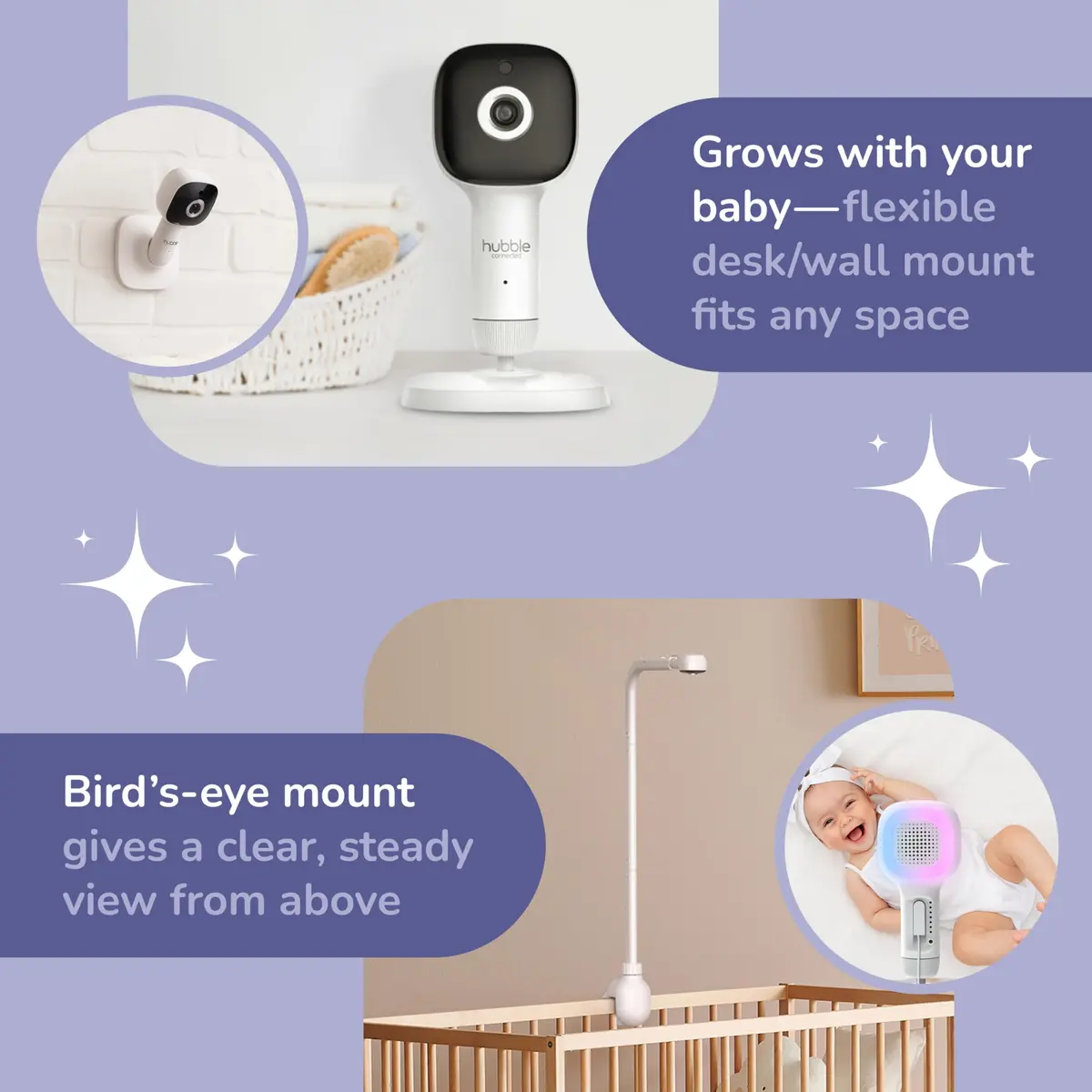 HUBBLE CONNECTED SkyVision AI Pro Baby Monitor Camera, HD 5" Home Display | AI Safety & Night Vision - view 5