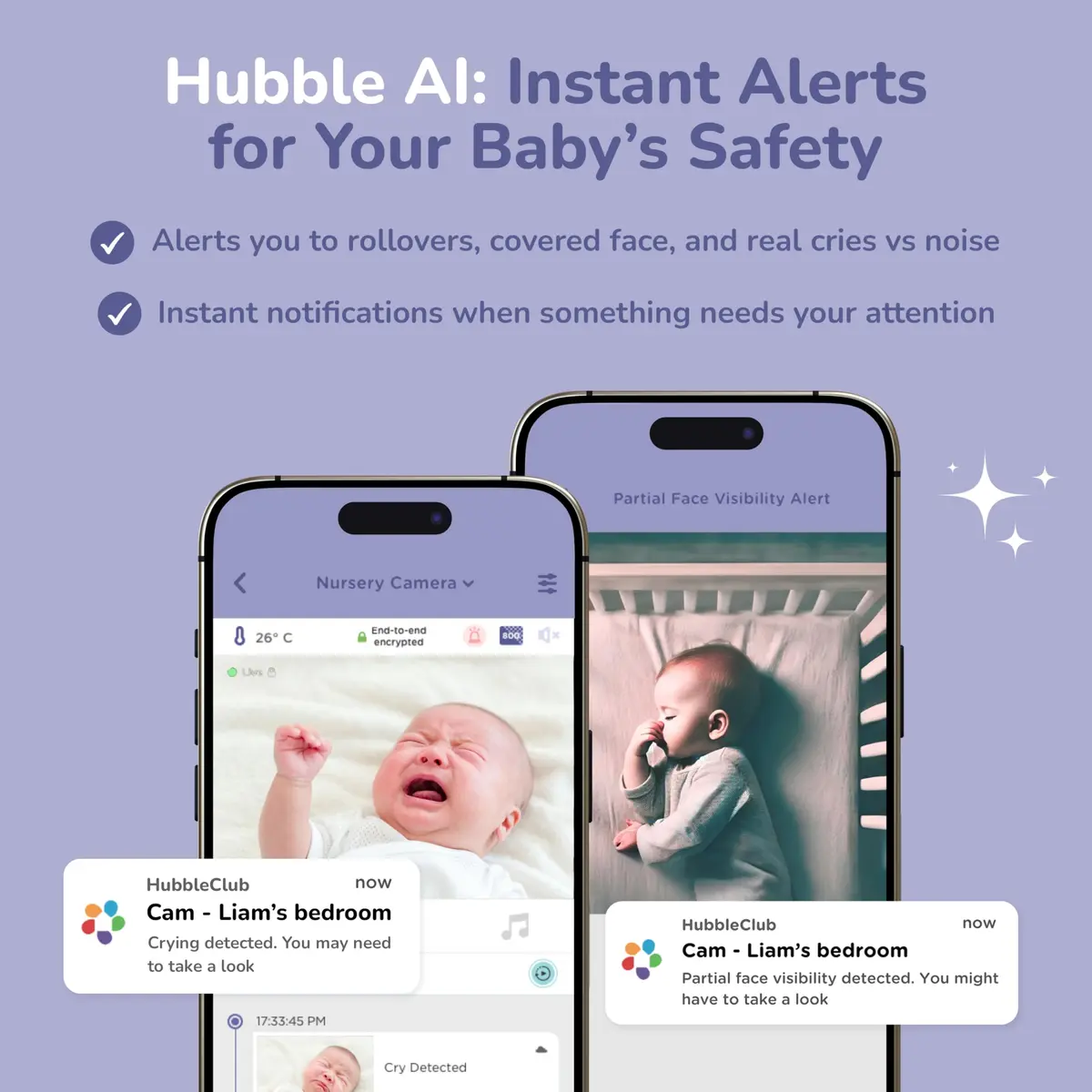 HUBBLE CONNECTED SkyVision AI Pro Baby Monitor Camera, HD 5" Home Display | AI Safety & Night Vision - view 7